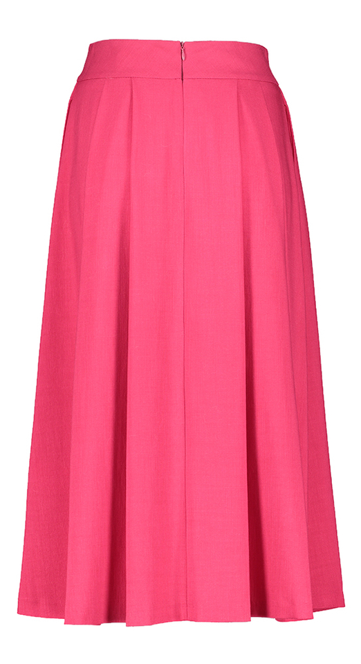 Fushia rok met plooien en zakken Ruby Oscar 