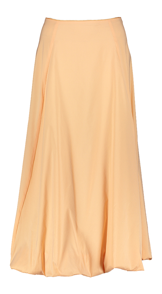 Licht roze lange rok met pof detail onderaan Devin Oscar 