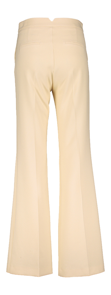 Pastel gele geklede broek met plooi Laure Oscar