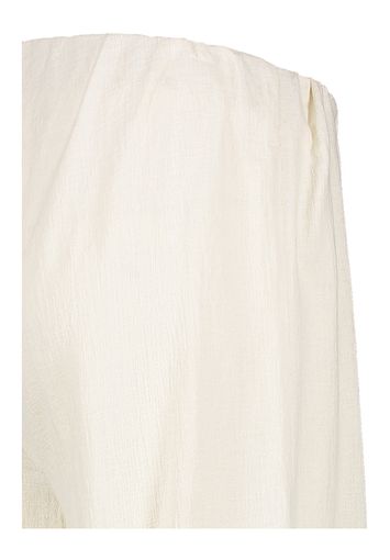 Creme kleurige broek met structuur Seth Oscar 