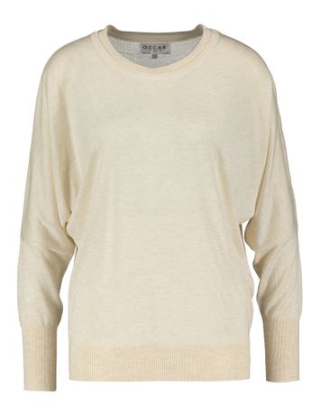 Ecru pull met boothals Rope Oscar