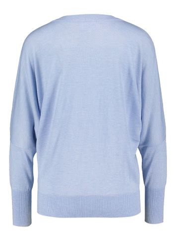 Lichtblauwe pull met boothals Rope Oscar