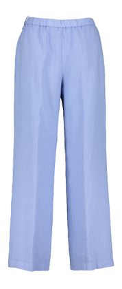 Aspesi Blauwe linnen broek met elastiek