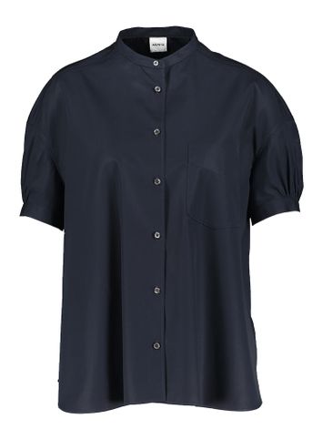 Zwarte oversized katoenen bloes Aspesi 