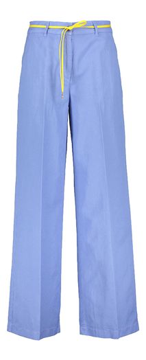 Blauwe wijde broek met plooi Aspesi 
