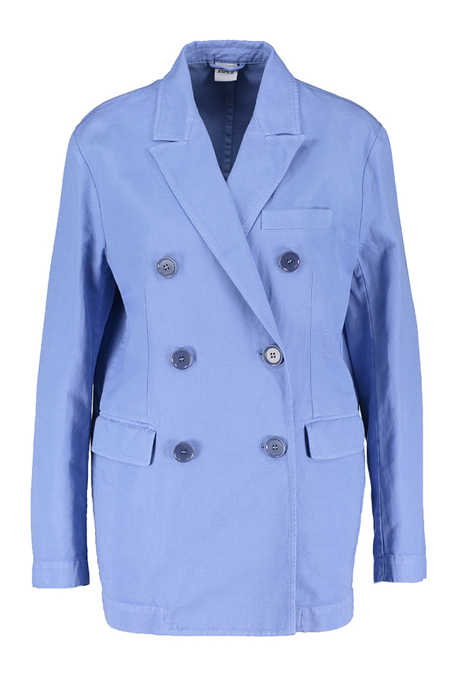 Blauwe blazer met knopen Aspesi 