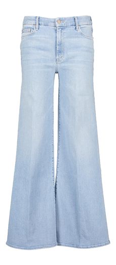 Lichtblauwe flared broek Mother