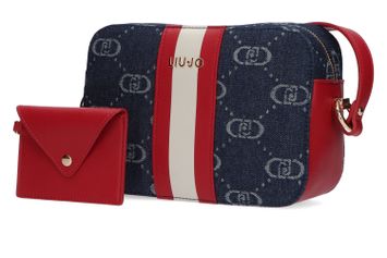 Jeans handtas met rode details Lui Jo
