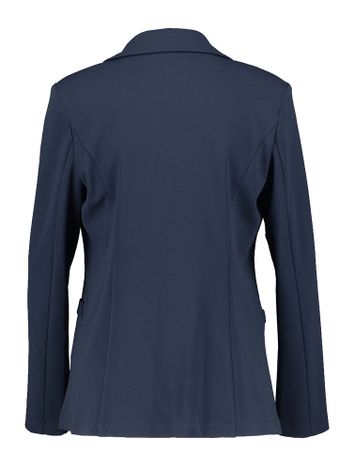 Donkerblauwe blazer met goudkleurige knopen Rinascimento