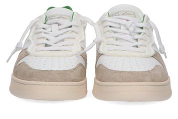Witte sneakers met groen accent D.A.T.E