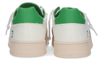Witte sneakers met groen accent D.A.T.E