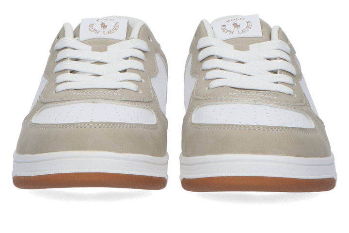 Beige en witte lage sneakers Ralph Lauren