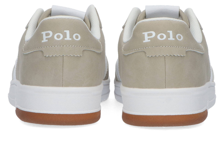 Beige en witte lage sneakers Ralph Lauren