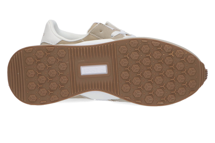 White/kaki lage sneakers Train Laces Ralph Lauren