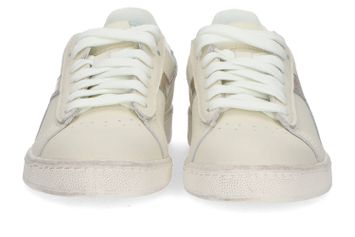 Ecru lage sneakers met metallic detail Diadora