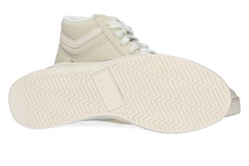 Ecru hoge sneakers met metallic detail Diadora