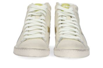 Ecru hoge sneakers met metallic detail Diadora