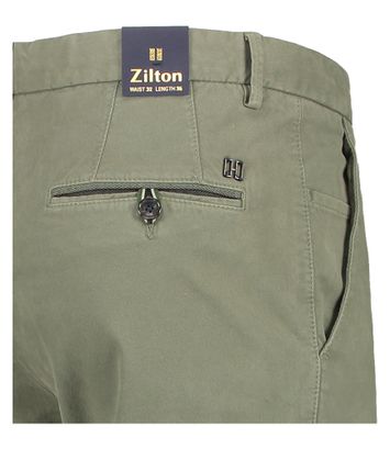 Kaki geklede broek Sidney Zilton