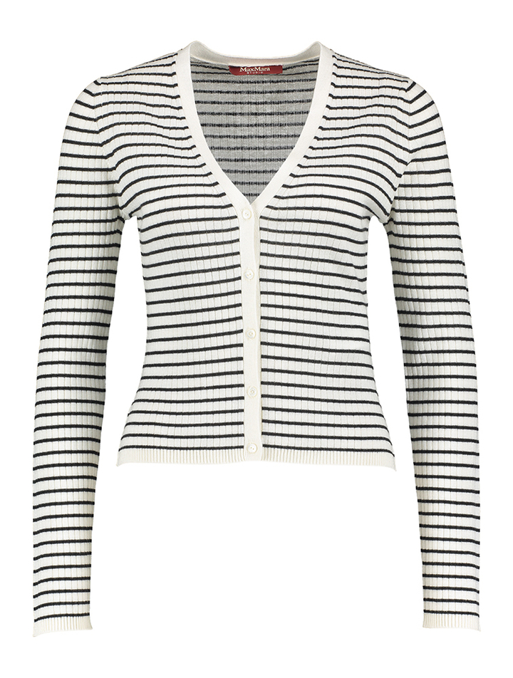 Zwart wit gestreepte gilet Trieste Max Mara
