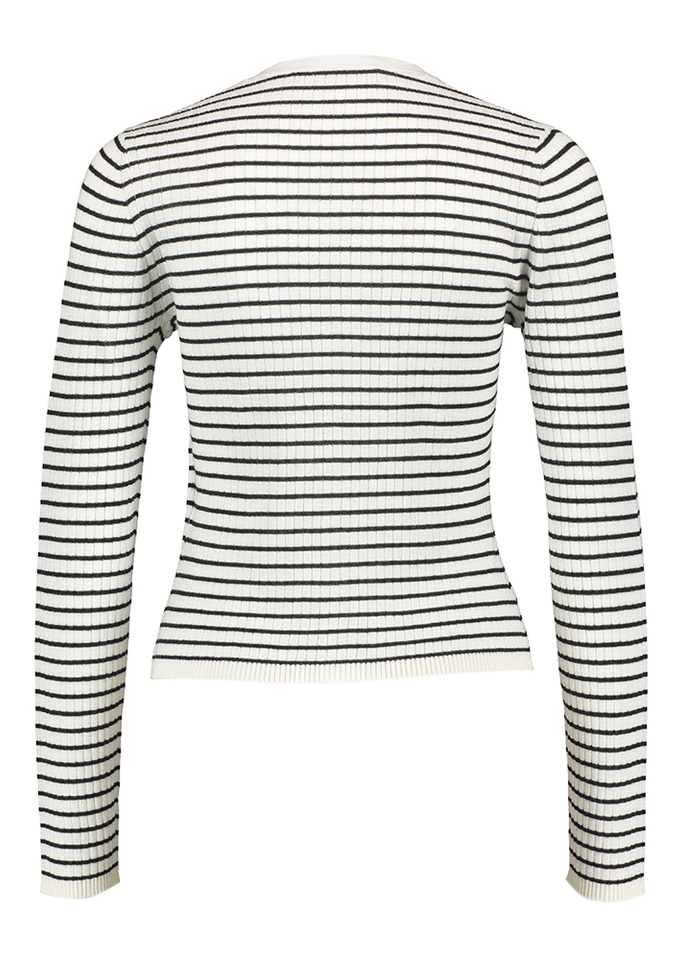 Zwart wit gestreepte gilet Trieste Max Mara