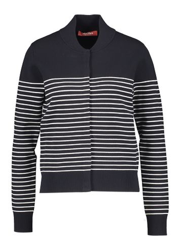 Donkerblauwe cardigan met strepen Sorbona Max Mara 