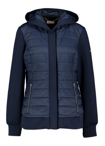 Blauwe gilet met drukknopen en kap Liu Jo Sport