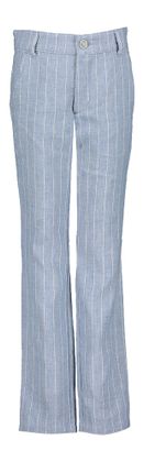 D-Lux Blauwe linnen gestreepte broek Piero