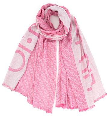 Roze sjaal met zilveren draad Liu Jo