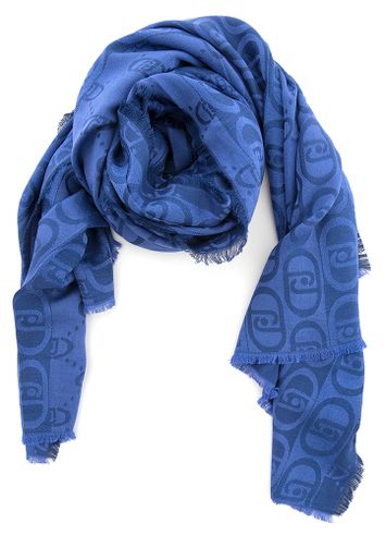 Donkerblauwe sjaal met glitter in draad Lui Jo 