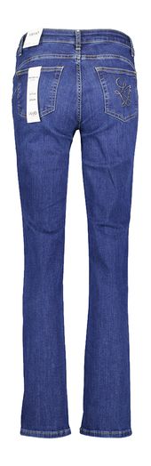Donkerblauwe slim fit met strass op de achterzak jeans Liu Jo 