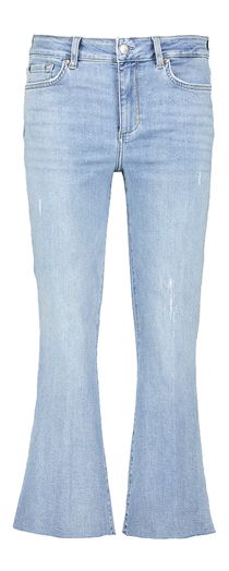 Blauwe crop flared jeans met hoge taille Liu Jo