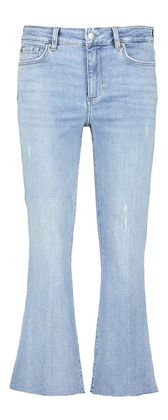 Liu Jo Blauwe crop flared jeans met hoge taille