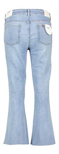 Blauwe crop flared jeans met hoge taille Liu Jo
