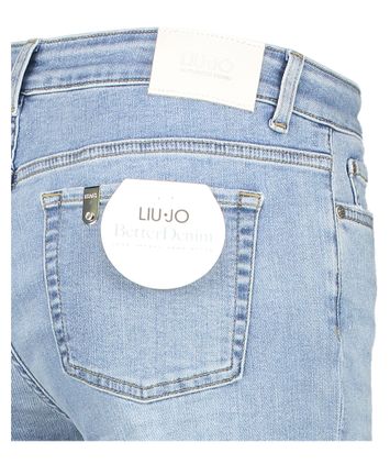 Blauwe crop flared jeans met hoge taille Liu Jo
