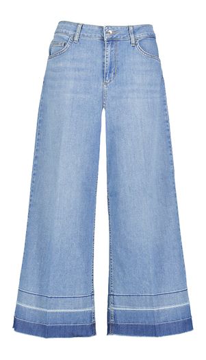 Blauwe loose fit cropped jeans Liu Jo 