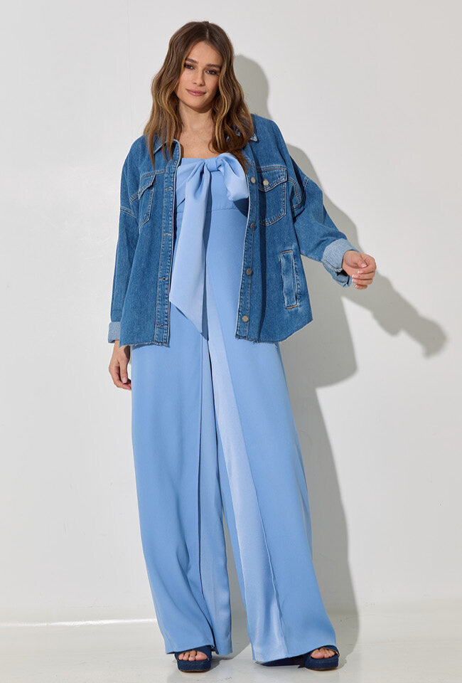 Donkerblauwe jeans jas Lui Jo 