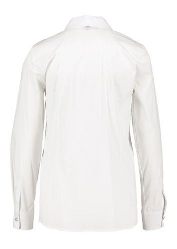 Witte blouse met zilverkleurige knopen met strass Liu Jo
