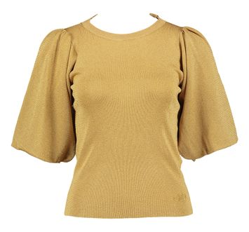 Gouden pull met pofmouw Liu Jo 