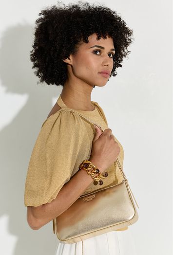 Gouden pull met pofmouw Liu Jo 