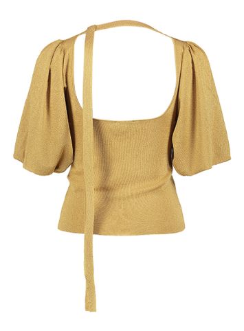 Gouden pull met pofmouw Liu Jo 