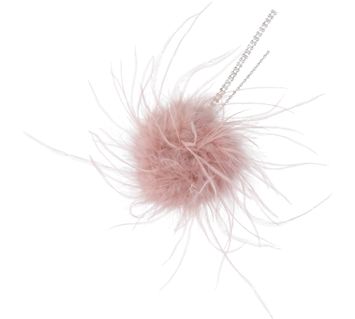 Oudroze broche met strass Lui Jo