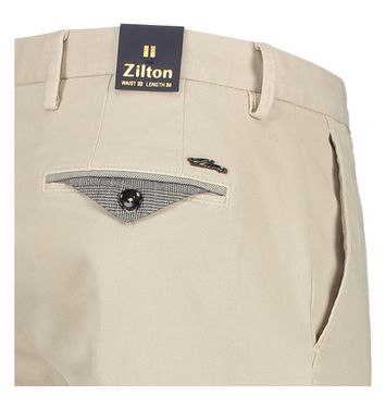 Licht beige geklede broek Magnus Zilton