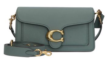 Beige met groene handtas Coach 