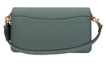 Beige met groene handtas Coach 