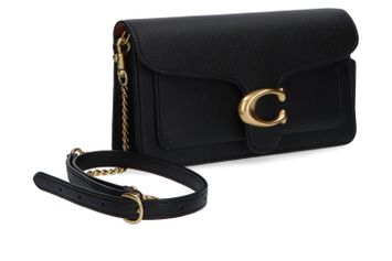 Zwarte lederen crossbody Coach 
