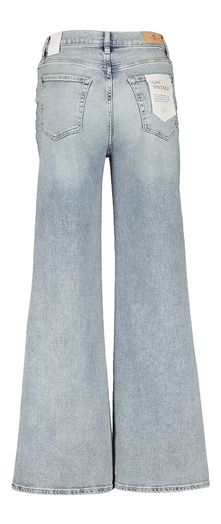 Licht blauwe wide fit met hoge taille For All Mankind