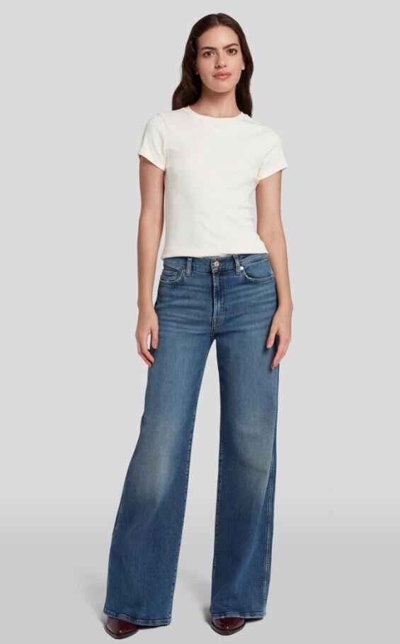 Mid blue loose fit jeans For All Mankind