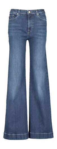 Donkerblauwe flared fit met hoge taille For All Mankind