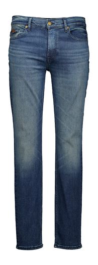 Donkerblauwe slim fit jeans For all mankind