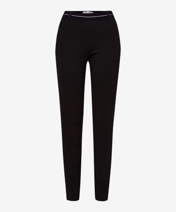 Zwarte aangename broek in leggingstof Brax